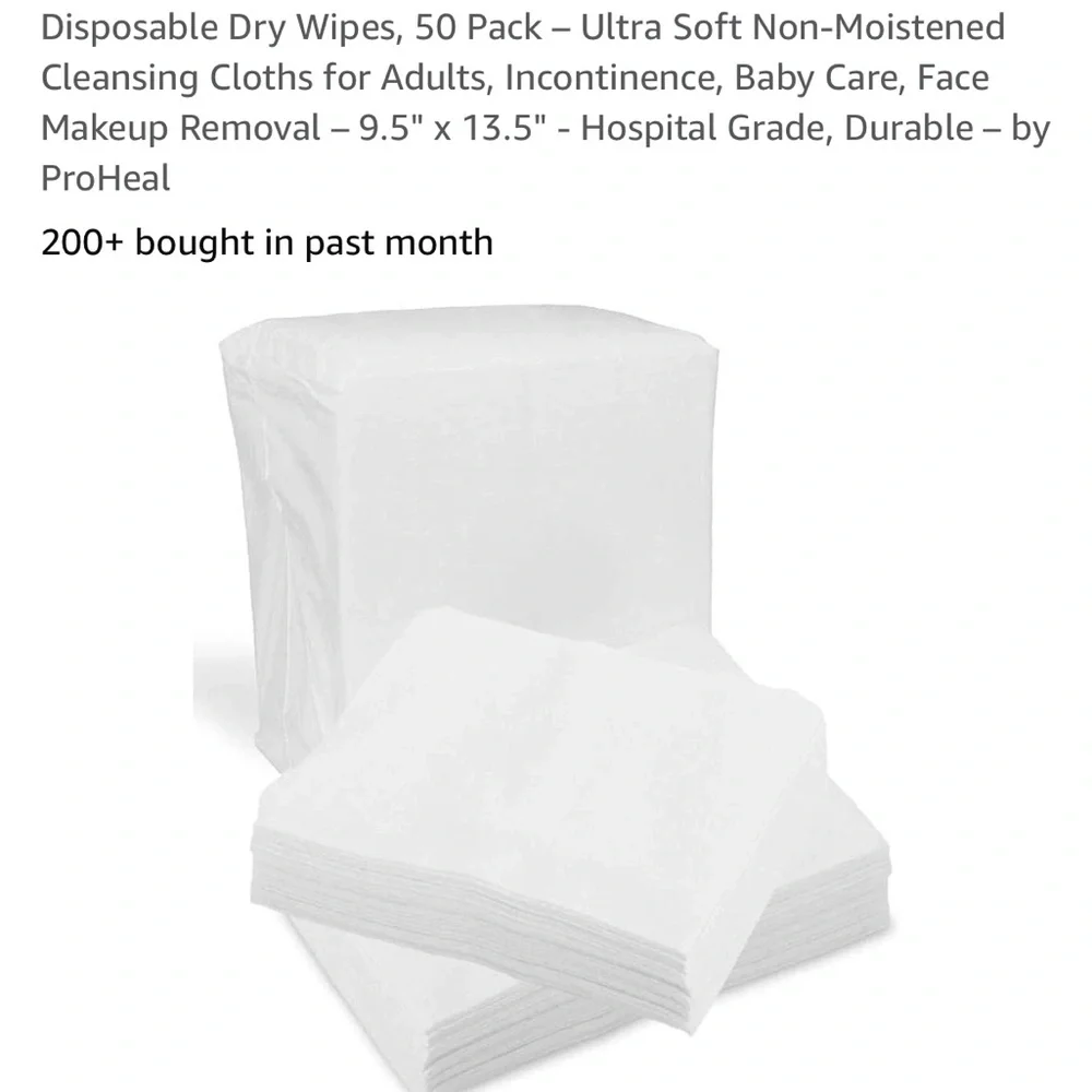 Proheal dry wipes $5 if purchased with another item